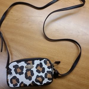 Coach cheetah print purse